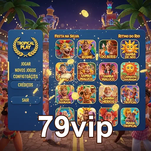 Ilustração de Explore os Slots e Games Ao Vivo no 79vip