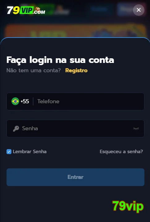 Interface do app 79vip com apostas esportivas em destaque