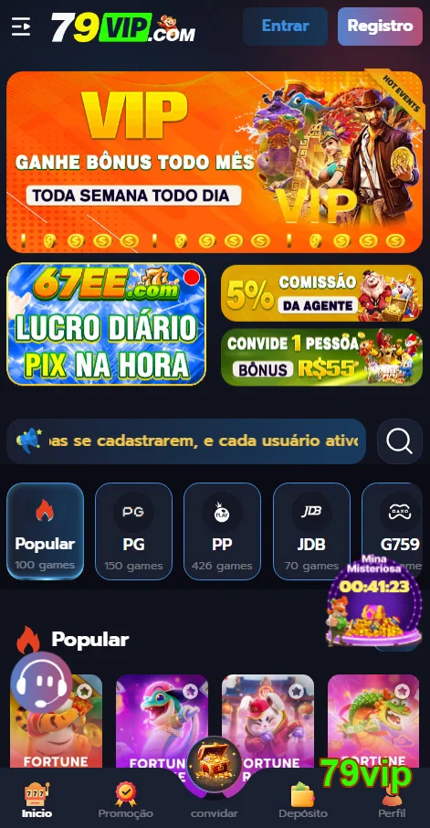 Jogos de slots impressionantes no cassino VIP 79vip